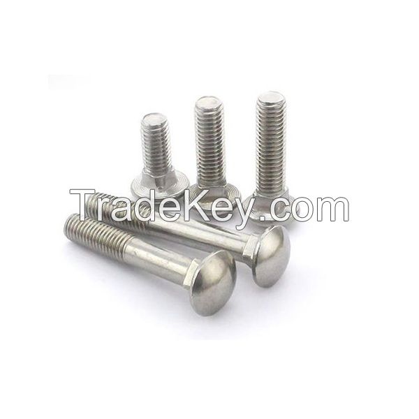 SS304 A2-70 ANSI/ASME B18.5 Round Head Square Neck Bolts