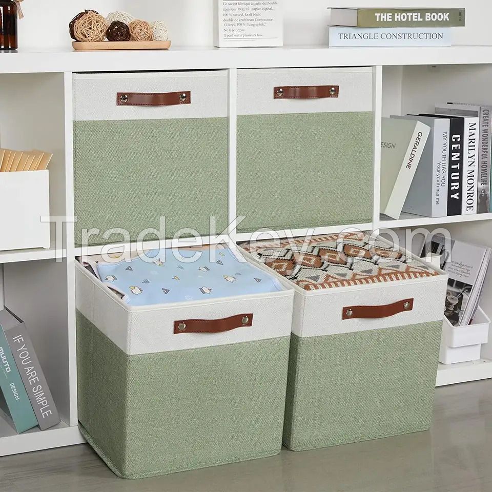 Vietnam manufacturer Collapsible storage box, fabric cube for clothes, items