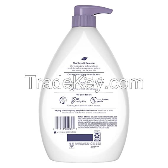 Dove Relaxing Body Wash Pump Calms & Comforts Skin Lavender Oil and Chamomile Effectively Washes Away Bacteria While Nourishing Your Skin 34 oz 3 Count