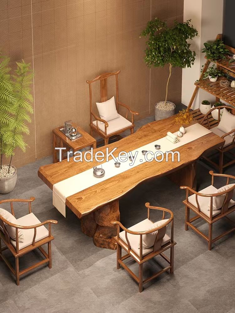 Solid wood tea table