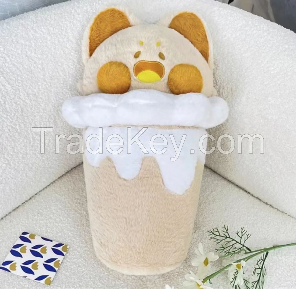 Du Du Meow Milk Tea Ice Cream Throw Pillow Dudu Cat Doll