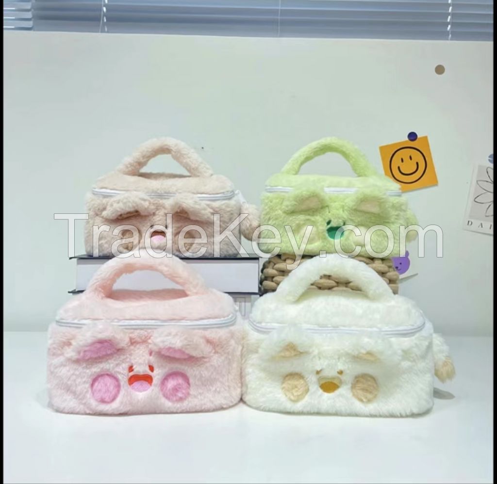 Cute Du Du Cat Plush Make Up Bag Organizer Hand Carrying Cute Bags To Send Sisters