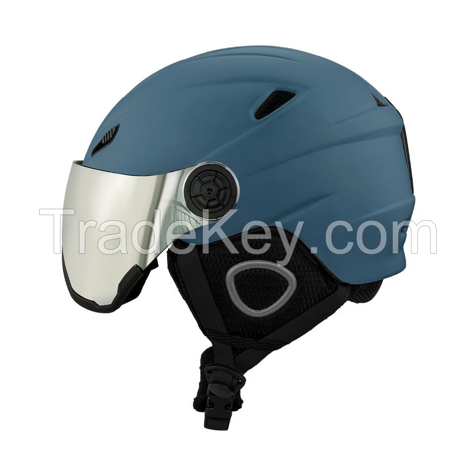 Sunshine Wholesale Customized Snow Board Helmet Winter Snow Sport Ice Skating Snow Helmets Ski Helmet With Goggles
