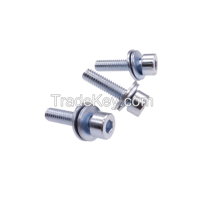 custom 3 parts sems screw