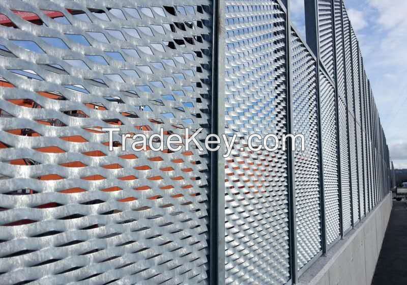 Expanded aluminium mesh for building decoration