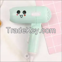 Wind Cartoon Hair Blow Foldable Household Portable Hair Blower Cute Mini Hair Dryer