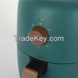 Household Air fryer 500W 3.5L Air Fryer Healthy Low Fat Cooking Pot Intelligent Round Mini Air Fryer