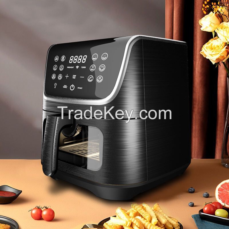 Multi Functional Adjustable 5.5l Electric Healthy Oil Free Oven Air Fryer For Kitchen