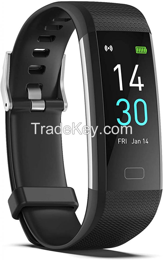 ENGERWALL Fitness Tracker with Step Counter/Calories/Stopwatch, Activity Tracker with Heart Rate Monitor, IP68, Health Tracker with Sleep Tracker, Smartwatch, Pedometer Watch for Women Men Kids