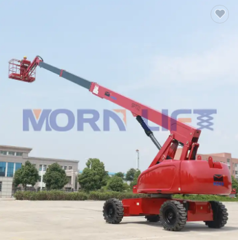 MORN electric/diesel straight boom manlift telescopic lifting equipmen