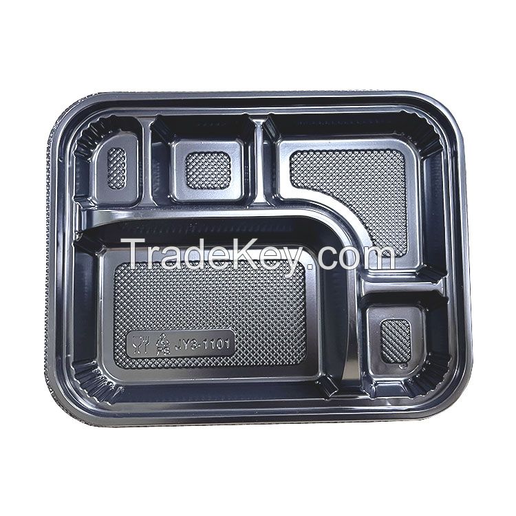 Black Plastuc Packaging Food Container