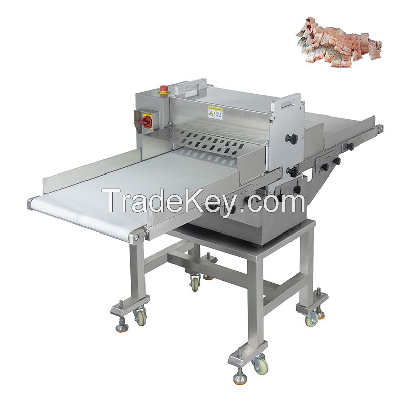 Industrial Automatic Bonelss Pork Chicken Duck Poultry Beef Meat Fish Block Cutter Cutting Machine