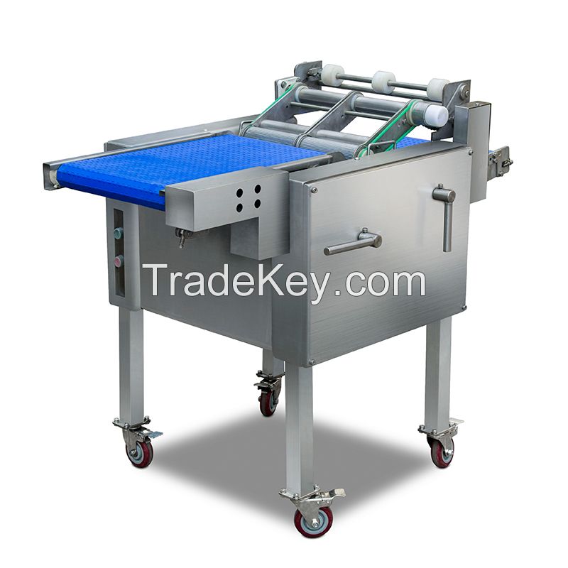 Fully automatic industrial tilapia basa fish skinning skin removal removing machine