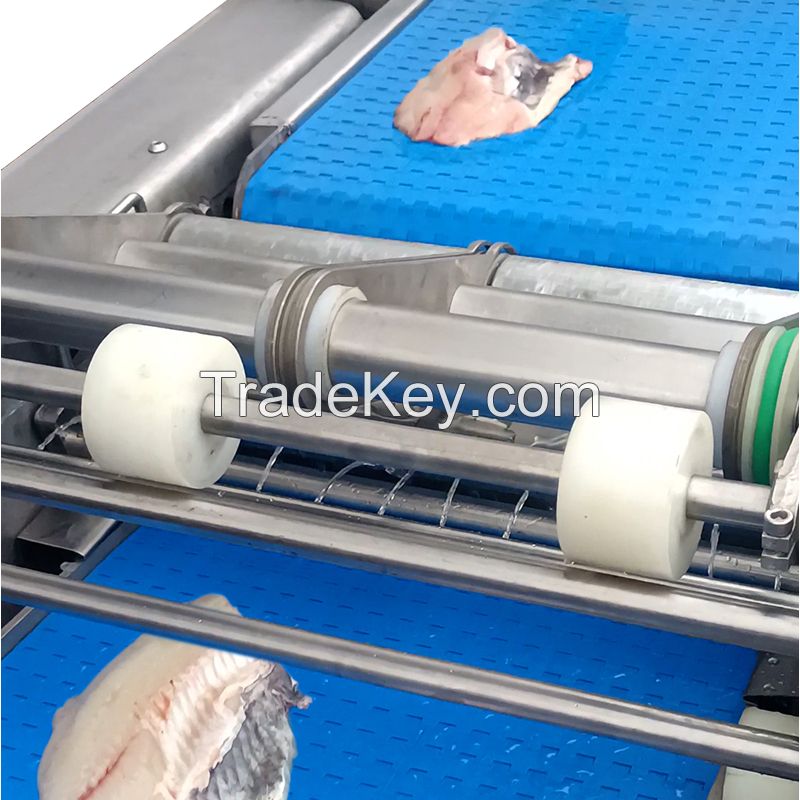 Fully automatic industrial tilapia basa fish skinning skin removal removing machine