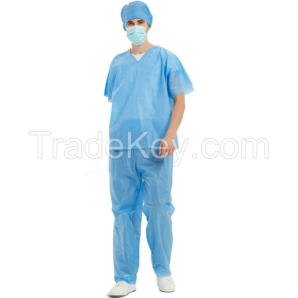 Wholesale High Quality Unisex Custom Scrubs Hospital Uniforms disposable sterilized sms surgical scrub suits