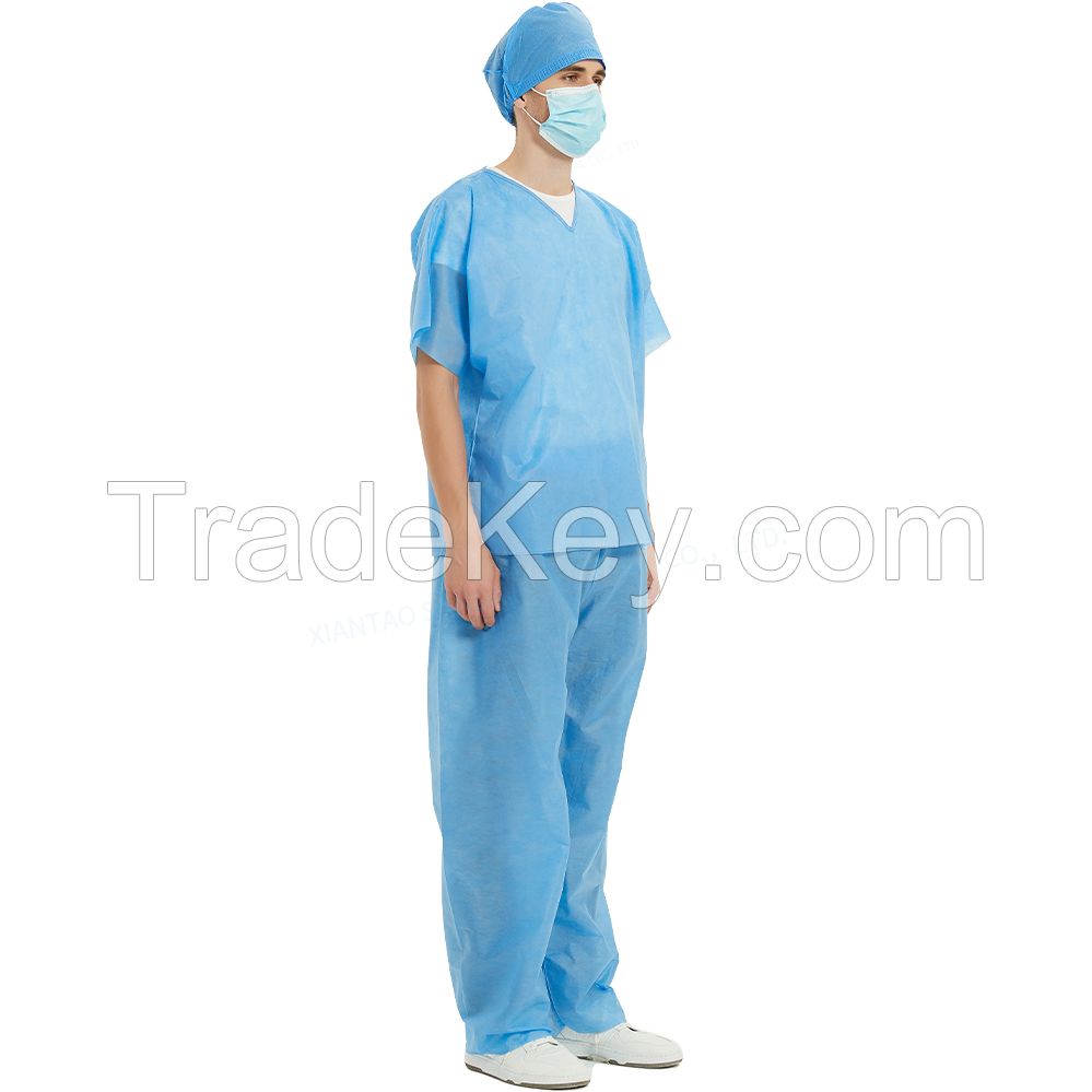 Wholesale High Quality Unisex Custom Scrubs Hospital Uniforms disposable sterilized sms surgical scrub suits