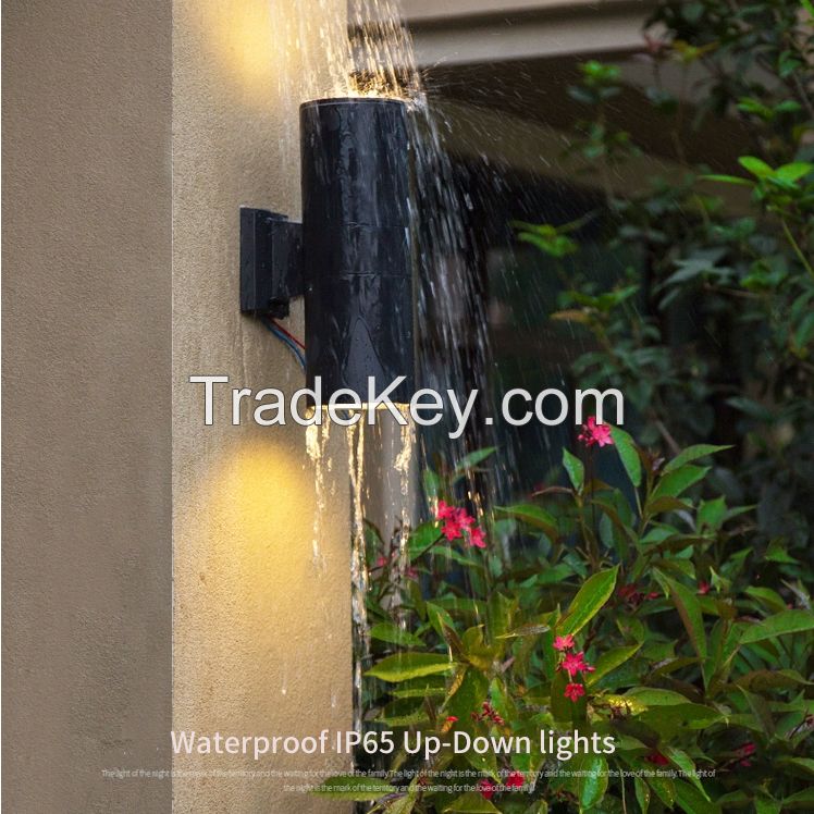Waterproof Wall Light up down spotlight Modern Garden led Outdoor wall lamp for Garden Door Gate Corridor Fence Post