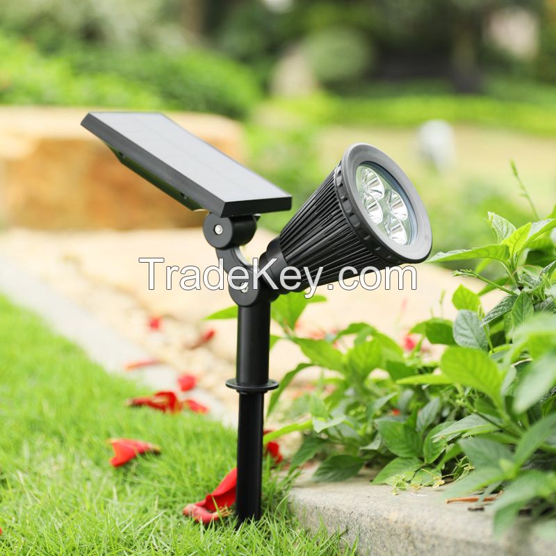 Led Solar Spotlight Garden Outdoor Waterproof Lawn Light Landscape Light Tree Light Park Spotlight Ip65 Floor Light