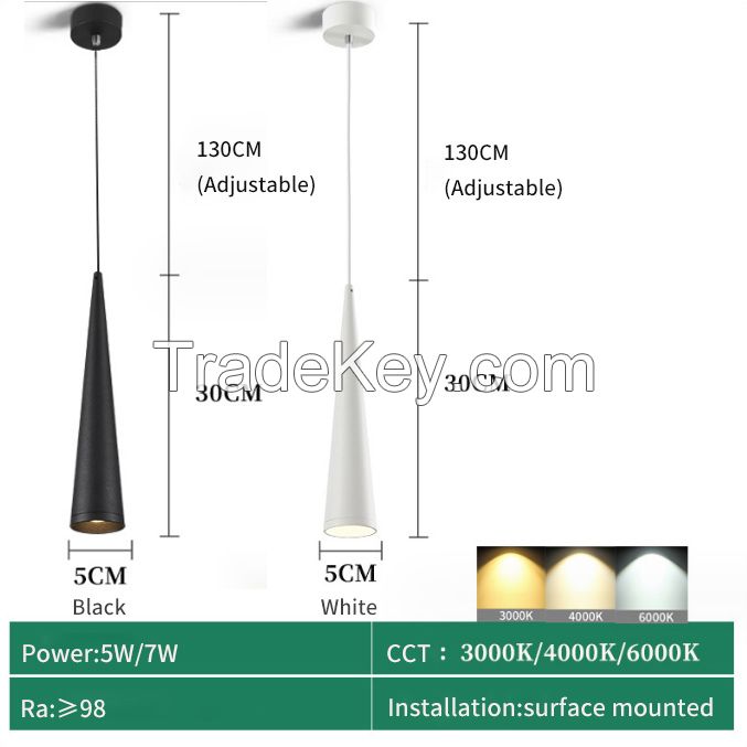 Simple Modern Pendant Lamp Hanging Light Minimalist Commercial Cylindrical Pendant Ceiling Light