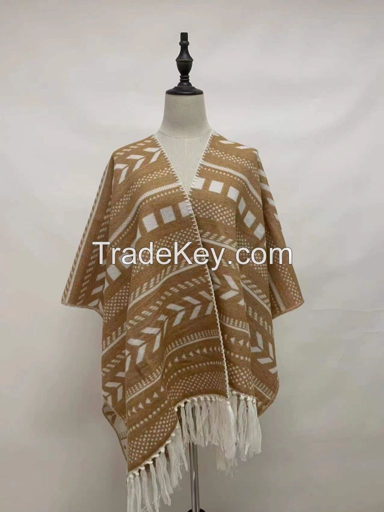 Acrylic woven shawls