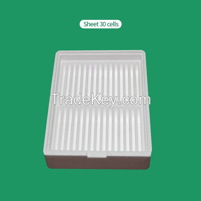 Quality Assurance Foam products, large 7-shaped door strip.Box type packaging container made of foam plastic (multi empty plastic)