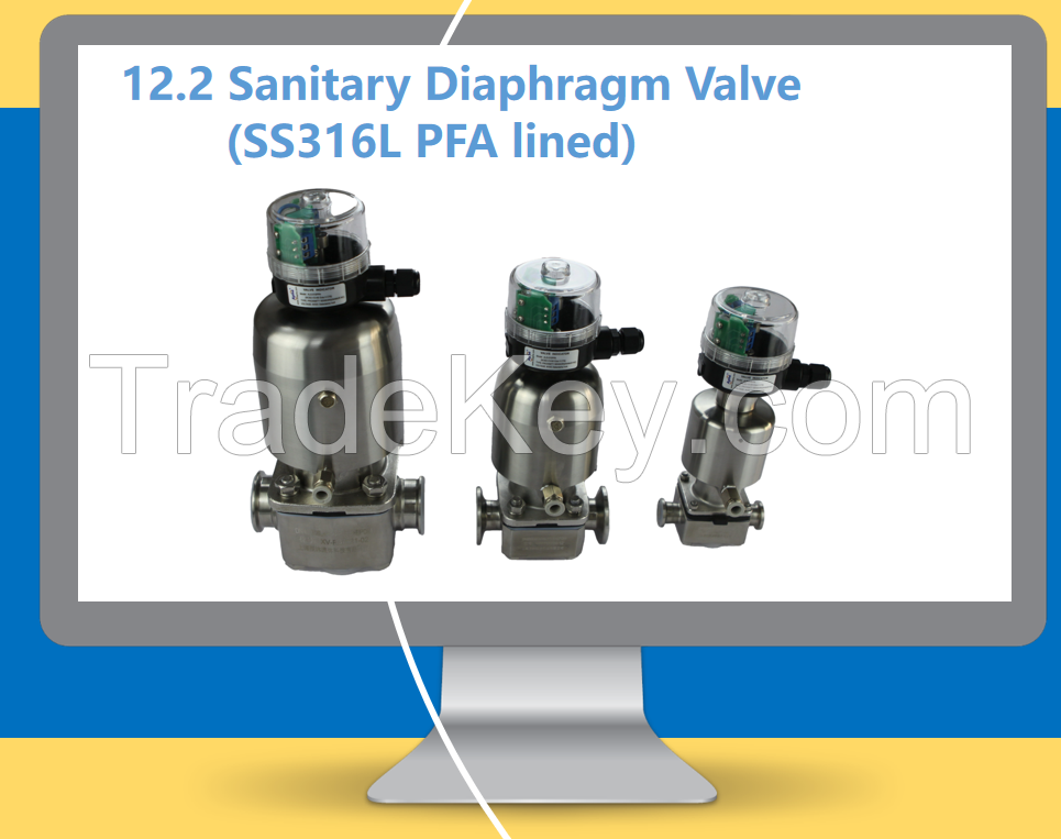 Sanitary Weir Diaphragm Valve