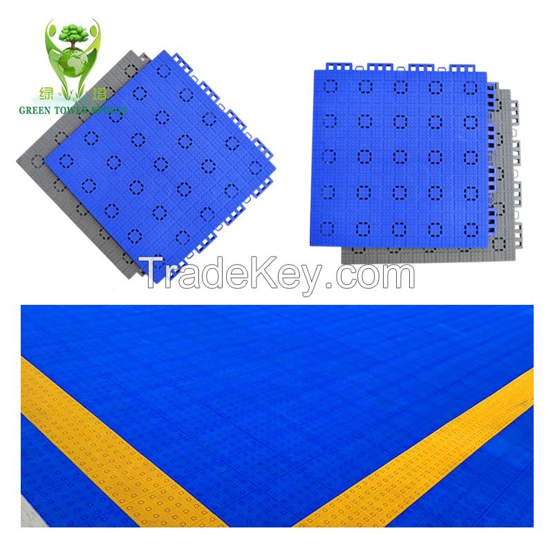  TPE Indoor Basketball Court Interlocking Floor Tiles Outdoor Sport Flooring