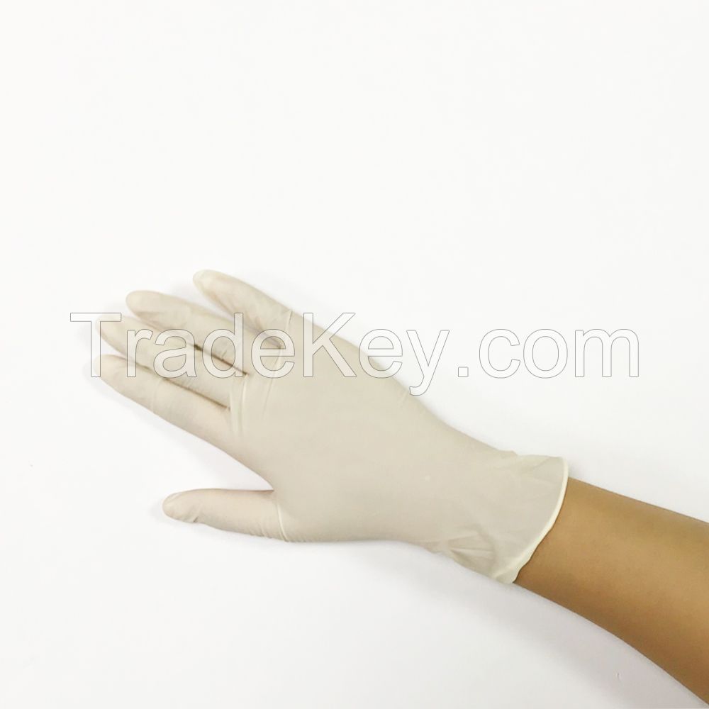 Good quality low price disposable cheap latex examination gloves in malaysia