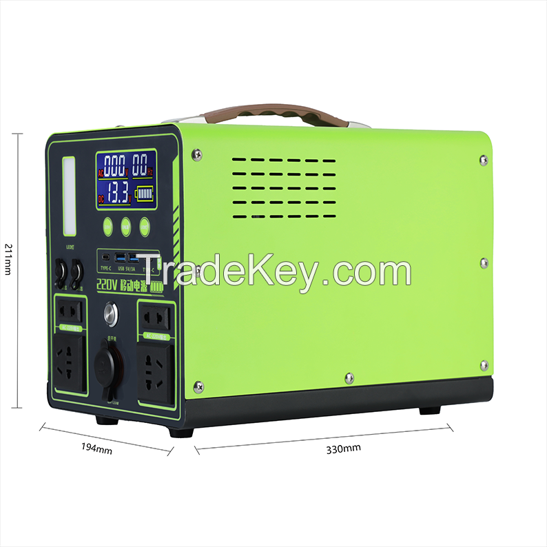 Energy Storage Lithium Battery Pack 110V 240V Spare Solar Generator Home Power Station