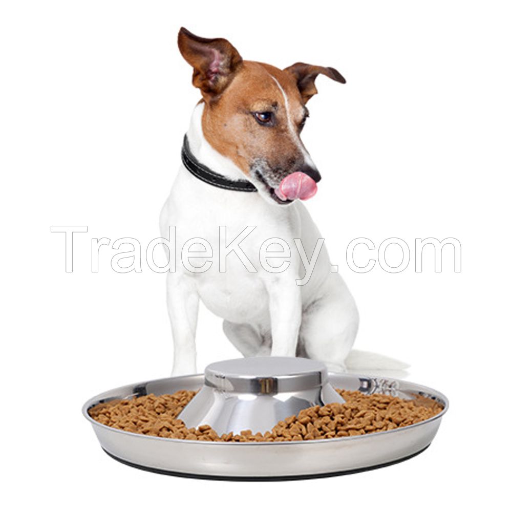 Wholesale dog bowl slow feeder stainless steel dog bowl
