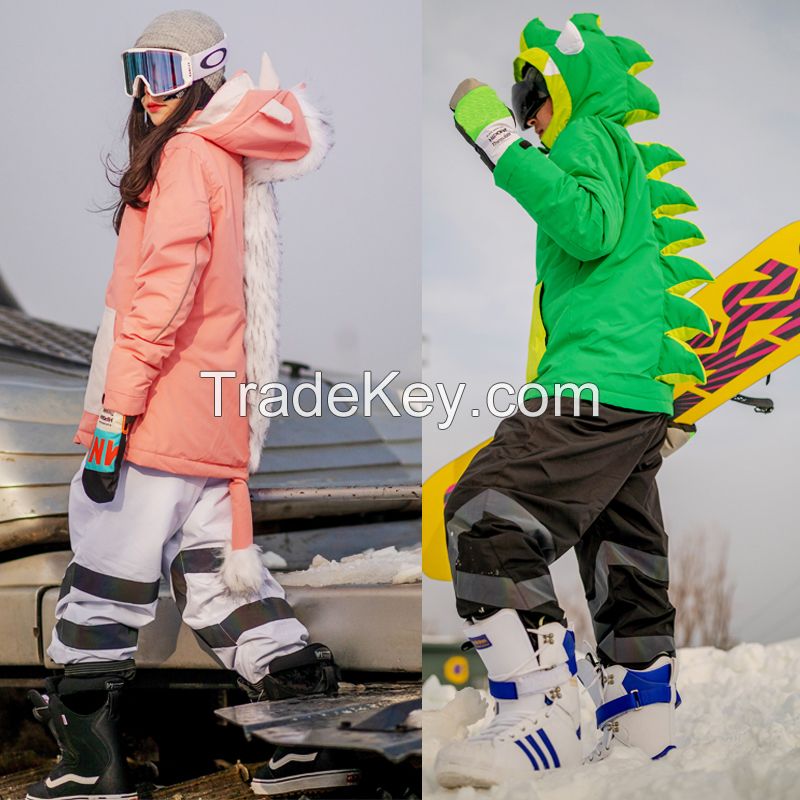Commander Snowsuit with Cape Animal all in  one piece  Ski Suit