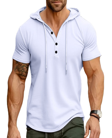 Short sleeve hoodie