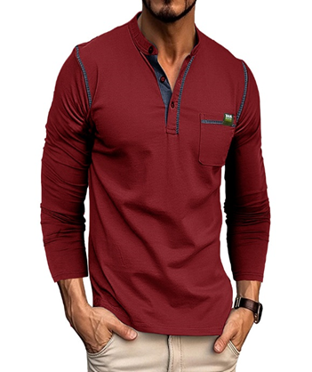 Fashion Button Up Long Sleeve T-shirt