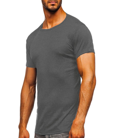 Round neck short-sleeved T shir