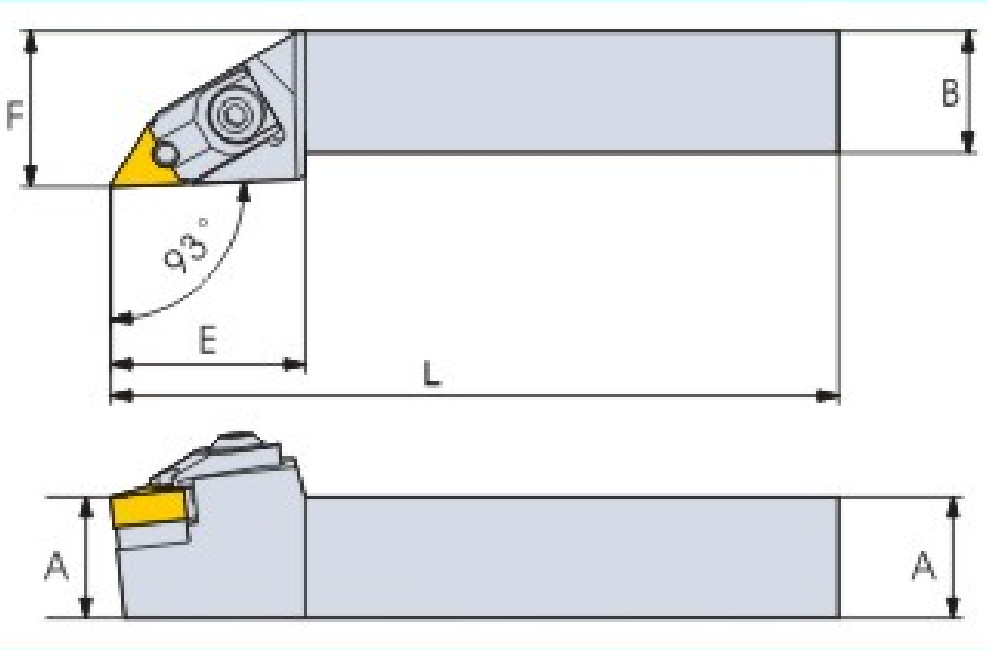 Turning tool holder BDJNR