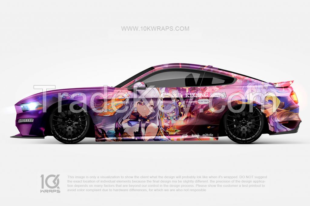 Genshin Impact Anime Car Wraps Made With 3M Top Quality Vinyl 10KWRAPS
