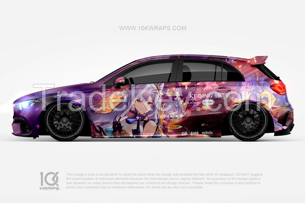 Genshin Impact Anime Car Wraps Made With 3M Top Quality Vinyl 10KWRAPS