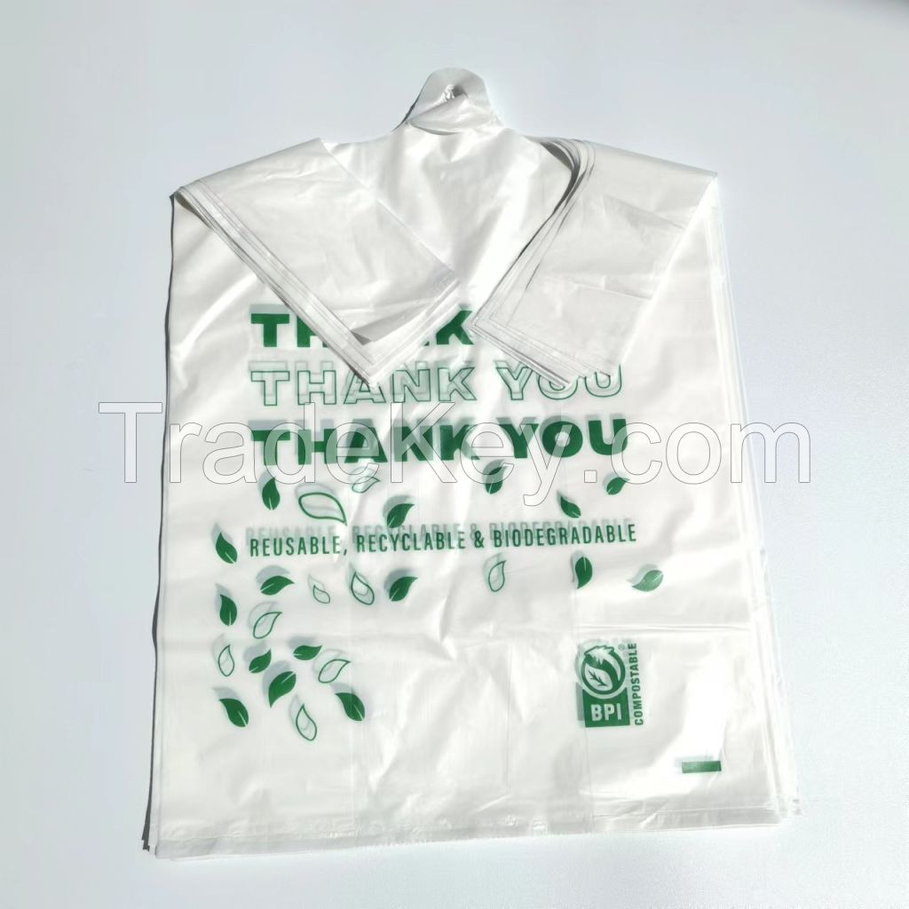 PLA vest shopping film bag