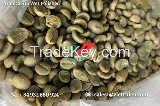 Vietnam arabica green coffee beans- Wet polished quality
