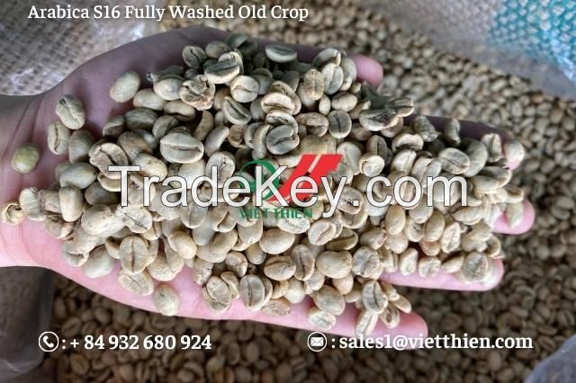 Arabica green coffee beans- fully washed quality- S18/S16/S14