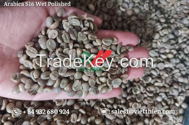 Vietnam arabica green coffee beans- Wet polished quality