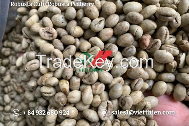 Culi Robusta - Peaberry Robusta Green Coffee Beans