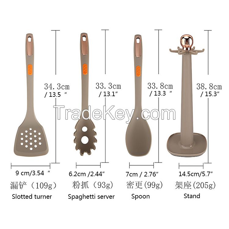 Non-Stick Silicone Cooking Utensils Set 6 Piece Silicone Utensil Set