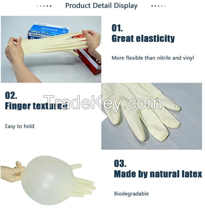 Disposable  Examination Latex  Gloves