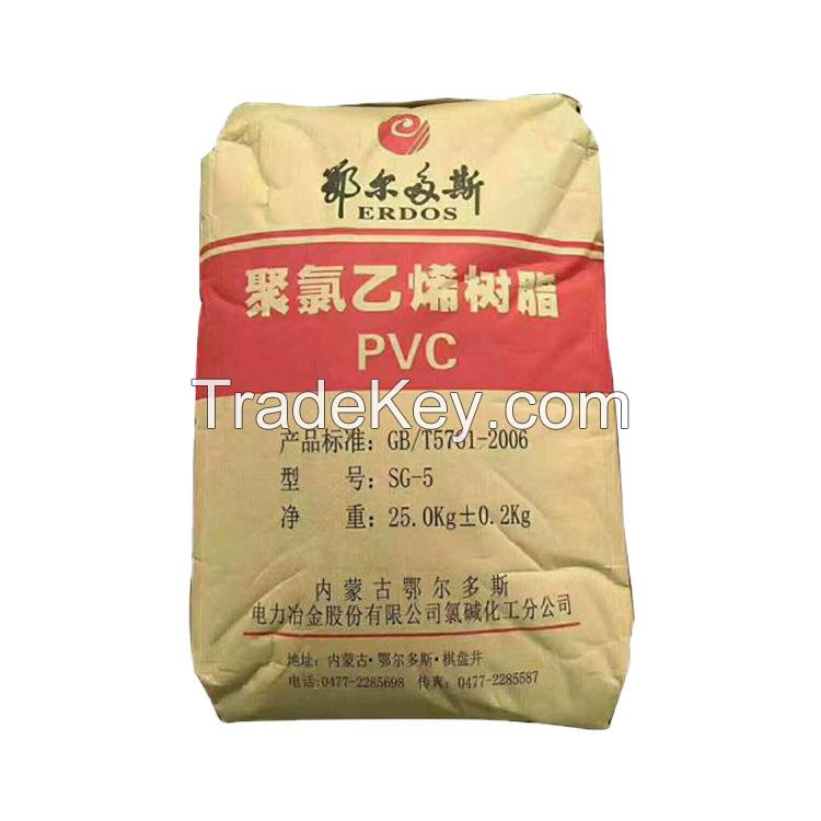 high sales pure white pipe grade pvc powder erdos brand sg5 k67 pvc resin