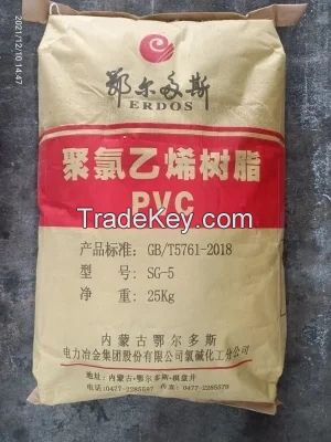 Erdos Junzheng Tianye Xinfa Factory Supply PVC Resin Sg5 K-Value K66-68
