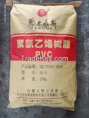 Erdos Junzheng Tianye Xinfa Factory Supply Pvc Resin Sg5 K-value K66-68