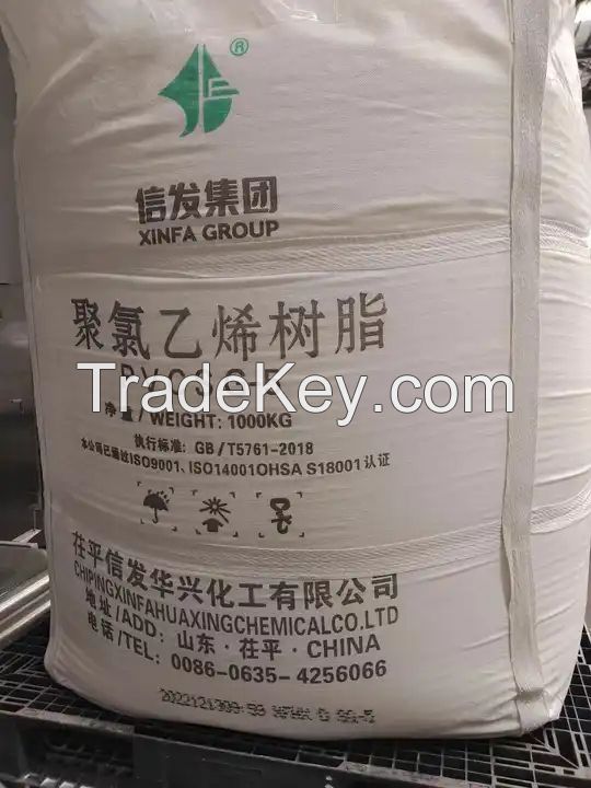 Xinfa Brand Polyvinyl Chloride PVC Resin Sg5 K67 Value