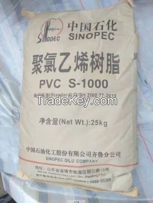 Sinopec Brand Ethylene Based S700 S1000 S1300 Polyvinyl Chlorides PVC Resin