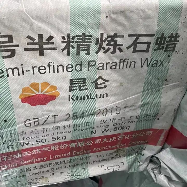 Industrial Grade Kunlun Paraffin Wax Semi Refined 52# 54# 56# 58# 60# 62# 64# Fully Refined Paraffin Wax